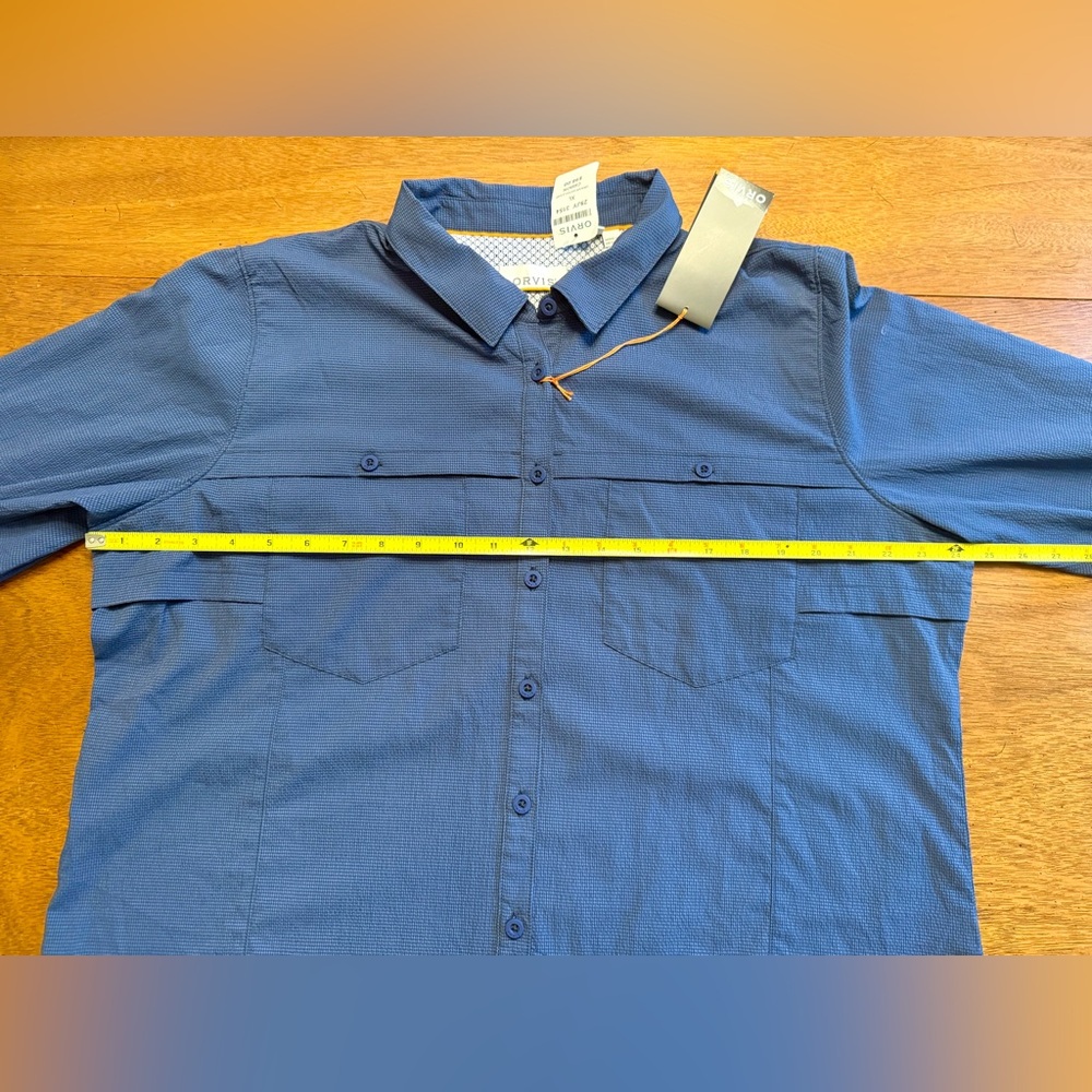 NWT Women’s Orvis Open Air Caster Longsleeve Carbon NAVY work shirt  SPF 40 XL - Picture 9 of 13